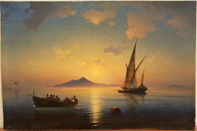 La Bahía de Nápoles de Ivan Konstantinovich Aivazovsky