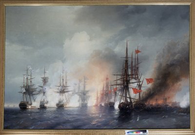 La batalla de Sinop el 30 de noviembre de 1853 de Ivan Konstantinovich Aivazovsky