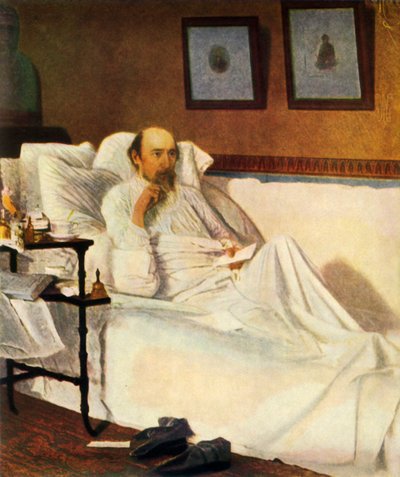 Retrato de Nekrasov de Ivan Kramskoy