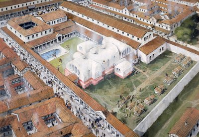 Baños, ciudad romana de Wroxeter, Shropshire, siglo II c1980-c2017 de Ivan Lapper