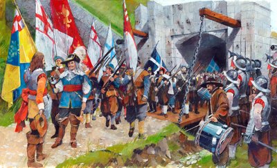 Castillo de Pendennis, Cornualles. 17 de agosto de 1646, c. 1990-2010 de Ivan Lapper