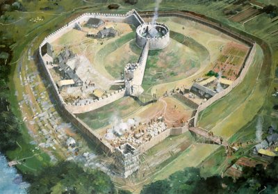 Castillo de Pickering, siglo XIII, c1990-2010 de Ivan Lapper