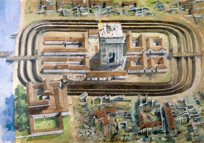 Fuerte Romano de Richborough, siglo II, 1990-2010 de Ivan Lapper
