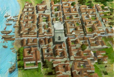 Fuerte Romano de Richborough, Kent, siglo III de Ivan Lapper