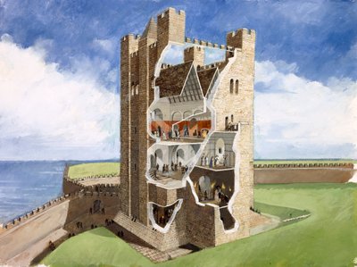 Castillo de Scarborough, siglo XIV, 1990-2010 de Ivan Lapper