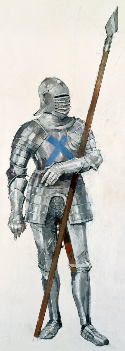 Soldado escocés, Batalla de Flodden Field, 1513, c1990-2010 de Ivan Lapper