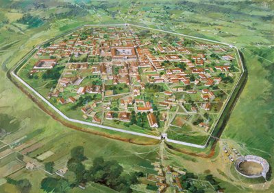 Murallas de la ciudad romana de Silchester, siglo III, 1990-2010 de Ivan Lapper