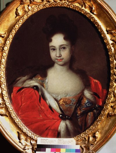 Retrato de la Gran Duquesa Ana Petrovna de Rusia (1708-1728) (Retrato de la Gran Duquesa Ana Petrovna de Rusia). Pintura de Ivan Nikitich Nikitin (Nikitine) (circa 1680-después de 1742), óleo sobre lienzo, antes de 1716. Arte ruso del siglo XVIII. Estado T de Ivan Nikitich Nikitin
