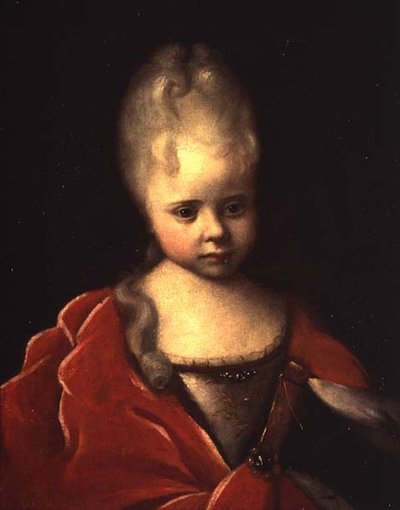 Retrato de la Gran Duquesa Yelizaveta Petrovna como niña, c.1712-13 de Ivan Nikitich Nikitin