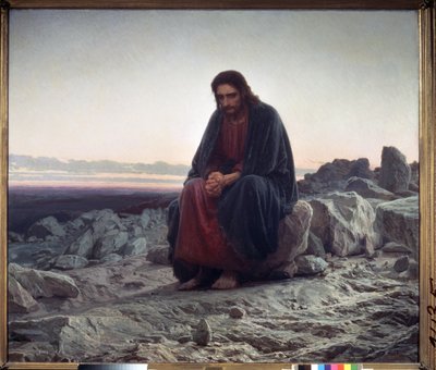 Cristo en el desierto de Ivan Nikolaevich Kramskoy