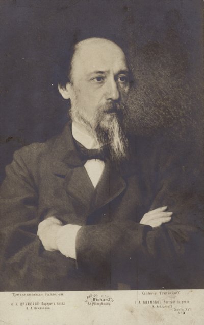 Nikolay Nekrasov, poeta ruso de Ivan Nikolaevich Kramskoy