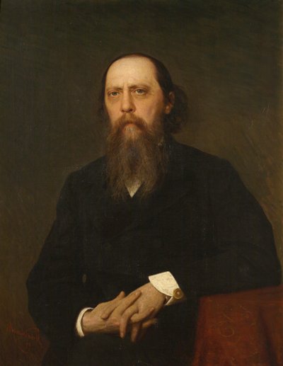 Retrato del autor Mikhail Saltykov-Shchedrin 1826-1889, 1879 de Ivan Nikolaevich Kramskoy