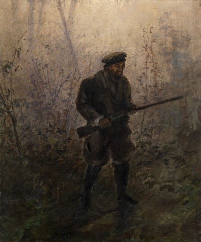 Cazador en el bosque de Ivan Pavlovich Pokhitonov
