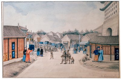 Bocetos chinos, puente Tsyan Minh, c1804-c1806 de Ivan Petrovich Alexandrov
