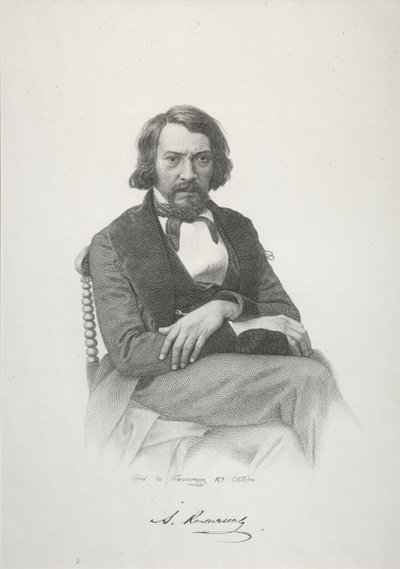 Retrato de Aleksey Stepanovich Khomyakov, 1879 de Ivan Petrovich Pozhalostin