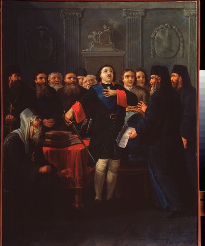 Zar Pedro I fundó el Santo Sínodo de Ivan Philippovich Tupylev