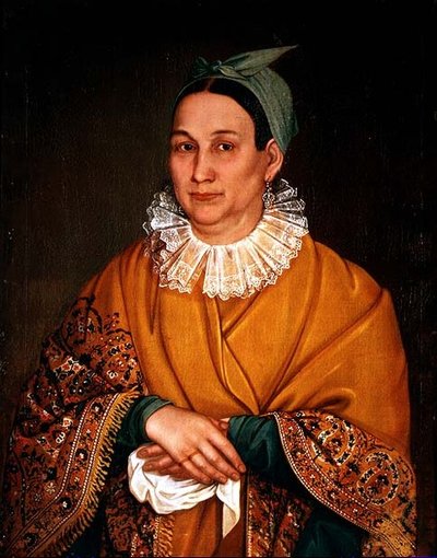 Retrato de la esposa de un comerciante de Ivan Vasilievich Tarkhanov
