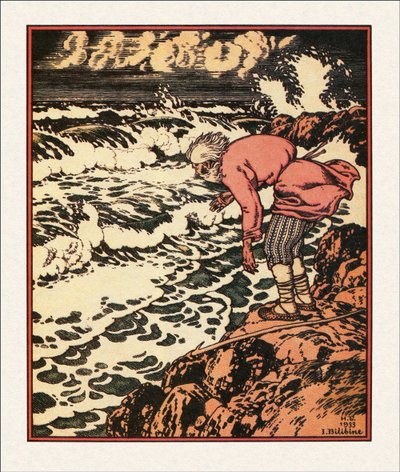 Ilustración de El cuento del pescador y el pez, 1933 de Ivan Yakovlevich Bilibin