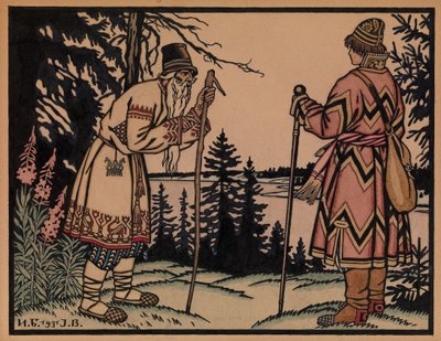 Iván Tsarevich y la princesa rana, 1931 de Ivan Yakovlevich Bilibin