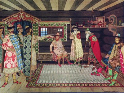 Reunión de los príncipes de Kiev, 1907 de Ivan Yakovlevich Bilibin