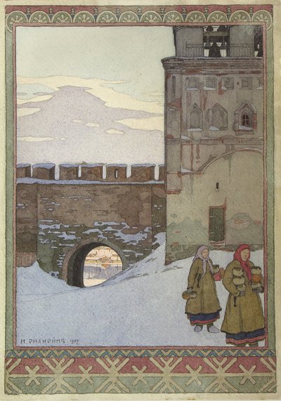 Torre de Agua del Kremlin de Novgorod, 1902 de Ivan Yakovlevich Bilibin