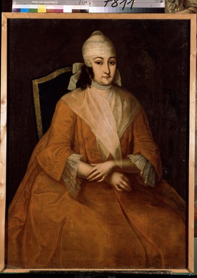 Retrato de Anna Leopoldovna (Elisabeth Catherine Christine de Mecklembourg Schwerin de Ivan Yakovlevich Vishnyakov