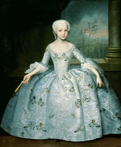 Retrato de Sarah Eleonor Fermor (1740-1824) 1749-50 de Ivan Yakovlevich Vishnyakov