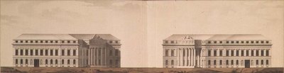 Plan para la Plaza frente al Almirantazgo, c.1770 de Ivan Yegorovich Starov