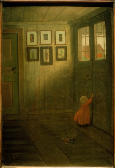 La niña en la puerta de Ivar Axel Henrik Arosenius