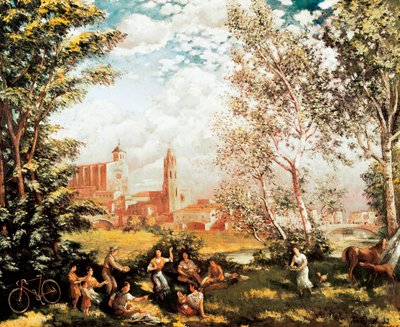 "Fete champetre" Pintura de Ivo Pascual i Rodes (1883-1949). 1939 DR de Ivo Pascual i Rodes
