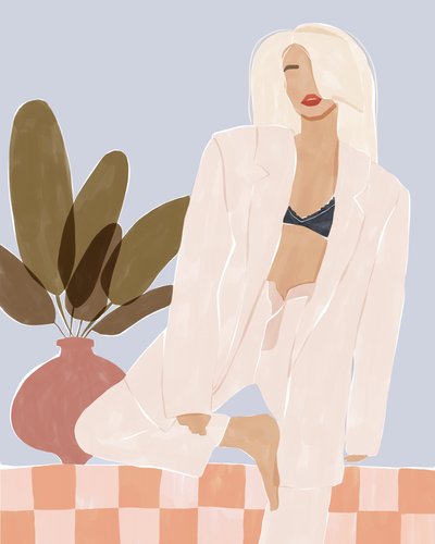 La confianza de las rubias en la moda de Ivy Green Illustrations