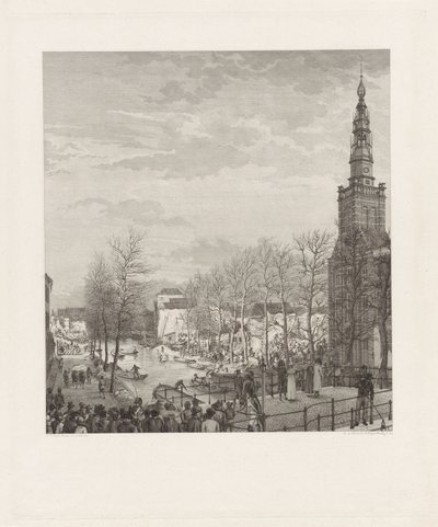 Devastación en Steenschuur después del desastre de la pólvora de Leiden, 1807 de Izaak Jansz. de Wit