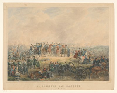 Rendición de Hasselt el 8 de agosto de 1831 La rendición de Hasselt, el 8 de agosto de 1831 (título sobre objeto) de Izaak Schouman