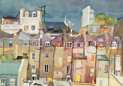 Vista desde la Ventana Trasera de 48 Chester Square, SW1, 1982 de Izabella Godlewska de Aranda