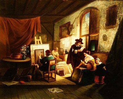 El estudio del artista de J.A.B. Stroebel