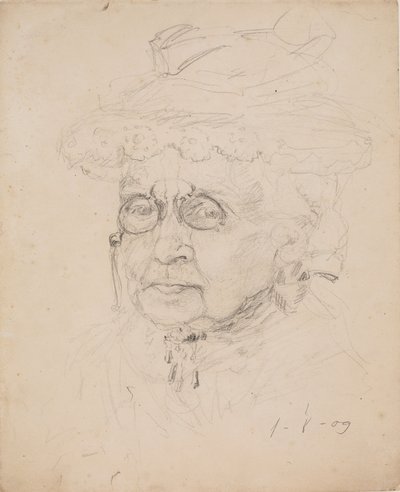 Mujer con lorgnette de J.A. Jerichau