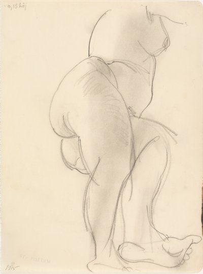 Modelo femenina, acostada de J.A. Jerichau