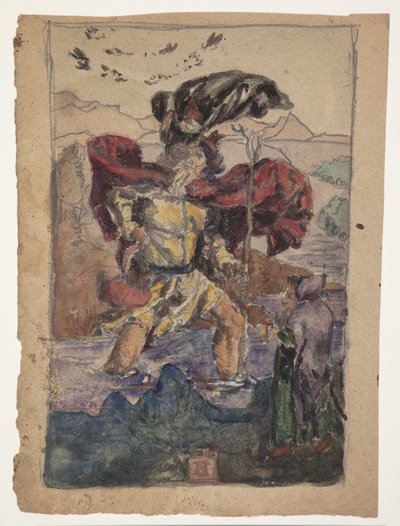 Estudio después de Durero: San Cristóbal II de J.A. Jerichau