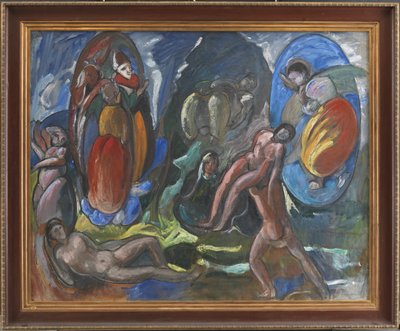 La Creación de Eva. Composición. Opus II de J.A. Jerichau