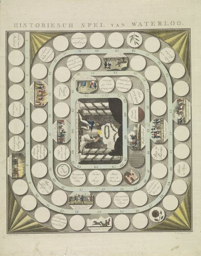 Juego de Waterloo, 1815 Juego histórico de Waterloo (título sobre objeto) de J.B.D. Wibmer