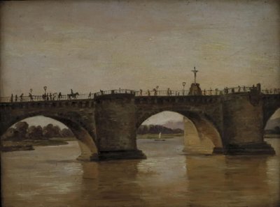 El Puente de Augusto en Dresde de Johan Christian Dahl