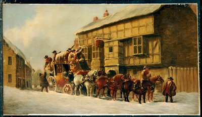 Fuera de la posada George, 1879 de J.C. Maggs