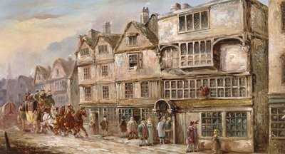 La taberna del gallo, calle Bishopsgate, Londres de J.C. Maggs