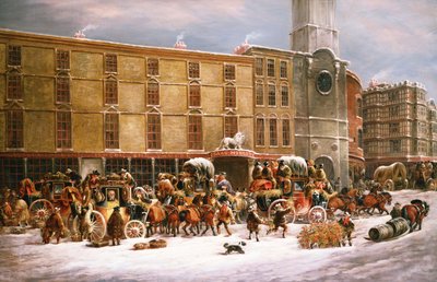 El Hotel y Taberna del León Blanco, Bristol, 1873 de J.C. Maggs