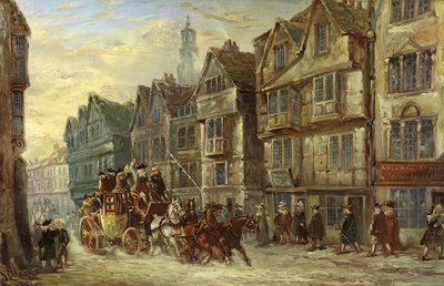 Calle Wych, Strand, Londres, días de Hogarth de J.C. Maggs