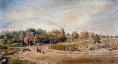 Court Lane y Lordship Lane, Dulwich, Londres, 1860 de JC Mandy