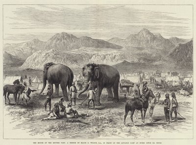 La Boca del Paso Khyber, frente al Campamento Avanzado en Hurri Singh Ka Bourj de J.C. Wilson