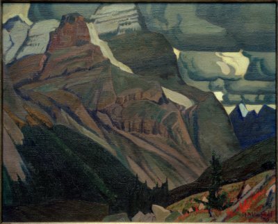 Otoño oscuro, Montañas Rocosas de J.E.H. MacDonald
