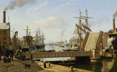 Una Vista de Copenhague con el Knippelsbro de J.E. Carl Rasmussen