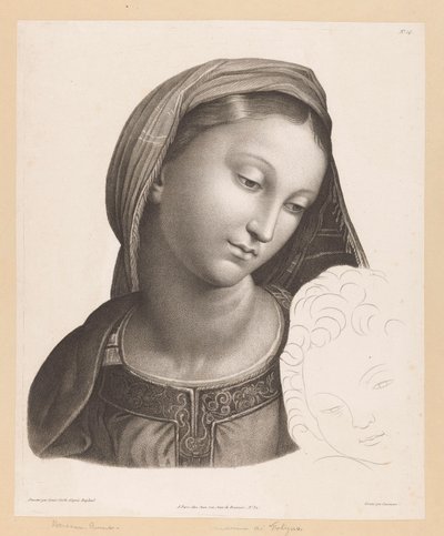 María conoció amable Virgen de Foligno de J.F. Cazenave